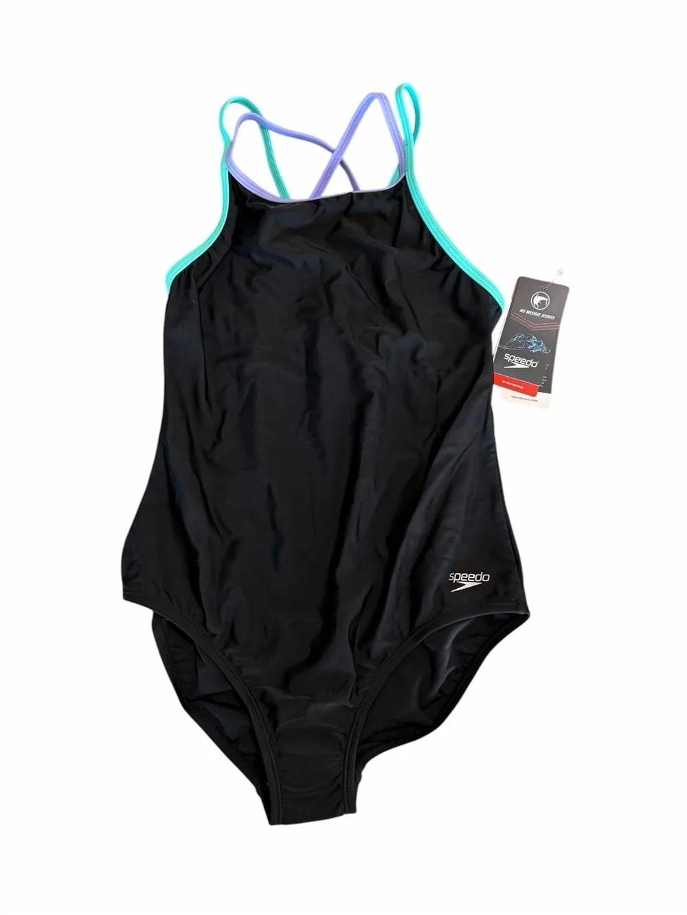 Speedo NEW Girls One Piece Swimsuit Size 16 #260041